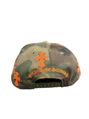 Chrome Hearts Leather Patches Snapback Hat Camo / Orange - Supra Sneakers