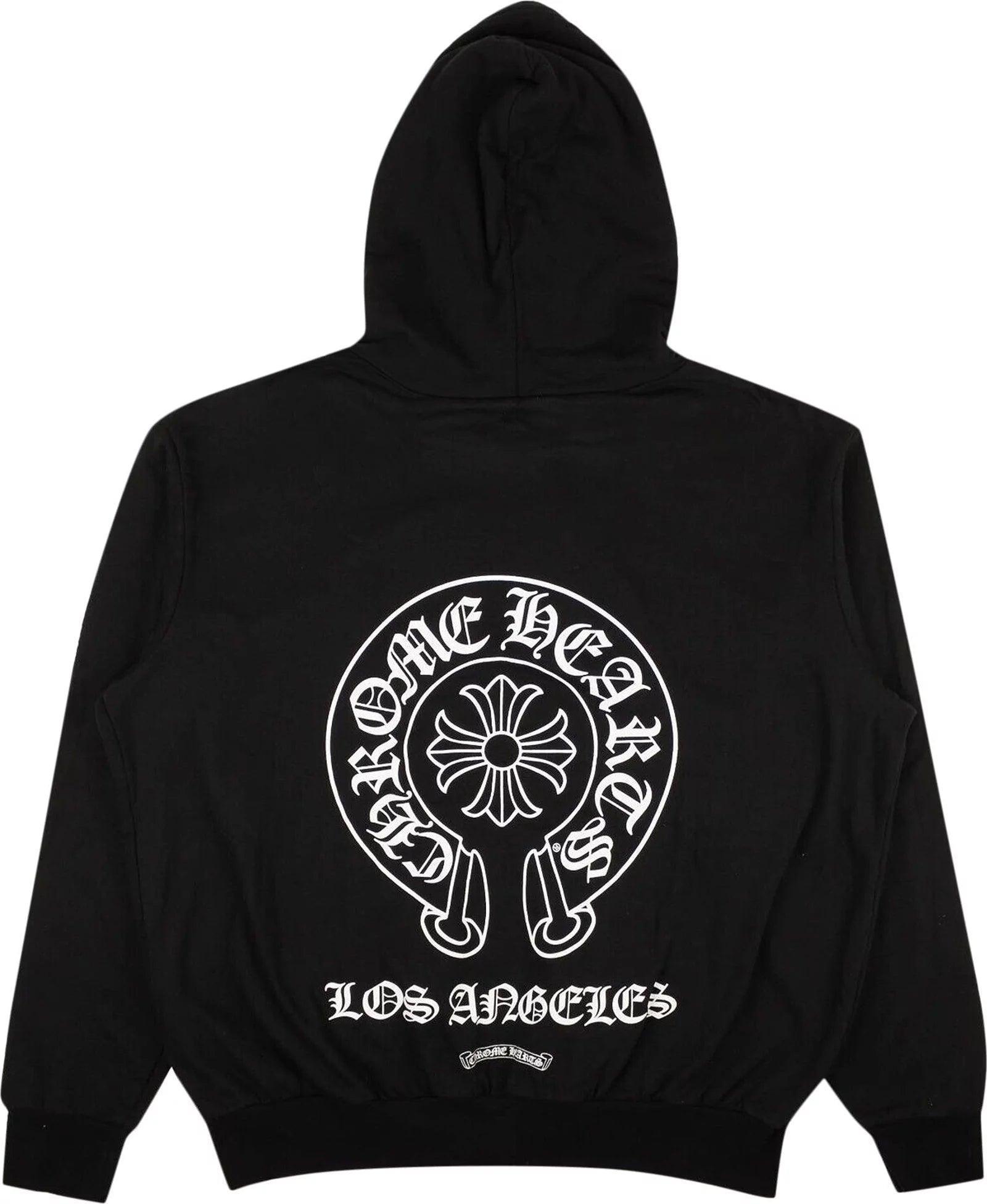 Chrome Hearts Los Angeles Horseshoe Zip-Up Hoodie Black - Supra Sneakers