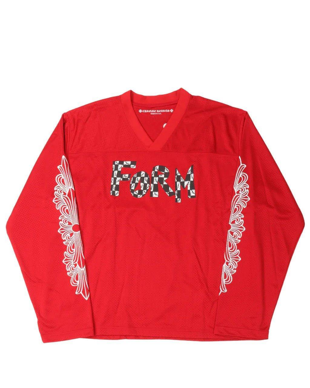 Chrome Hearts Matty Boy "FORM" Mesh L/S Stadium Jersey Red - Supra Sneakers