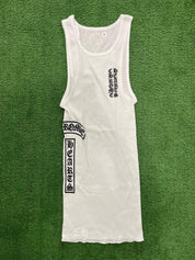 Chrome Hearts Scroll Rib Tank Top White - Supra Sneakers