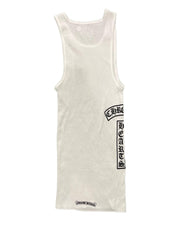 Chrome Hearts Scroll Rib Tank Top White - Supra Sneakers