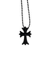 Chrome Hearts Silichrome Cross Necklace Black - Supra Sneakers