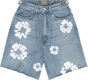 Denim Tears The Cotton Wreath Jean Short Light Wash - Supra Sneakers