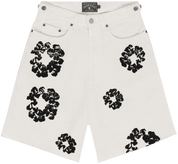 Denim Tears The Cotton Wreath Jean Short White - Supra Sneakers