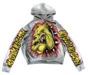 Hellstar Dog Airbrush Zip-Up Hoodie Yellow - Supra Sneakers