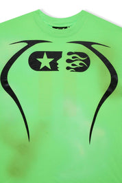 Hellstar Studios Warm Up T - Shirt Neon Green - Supra Sneakers