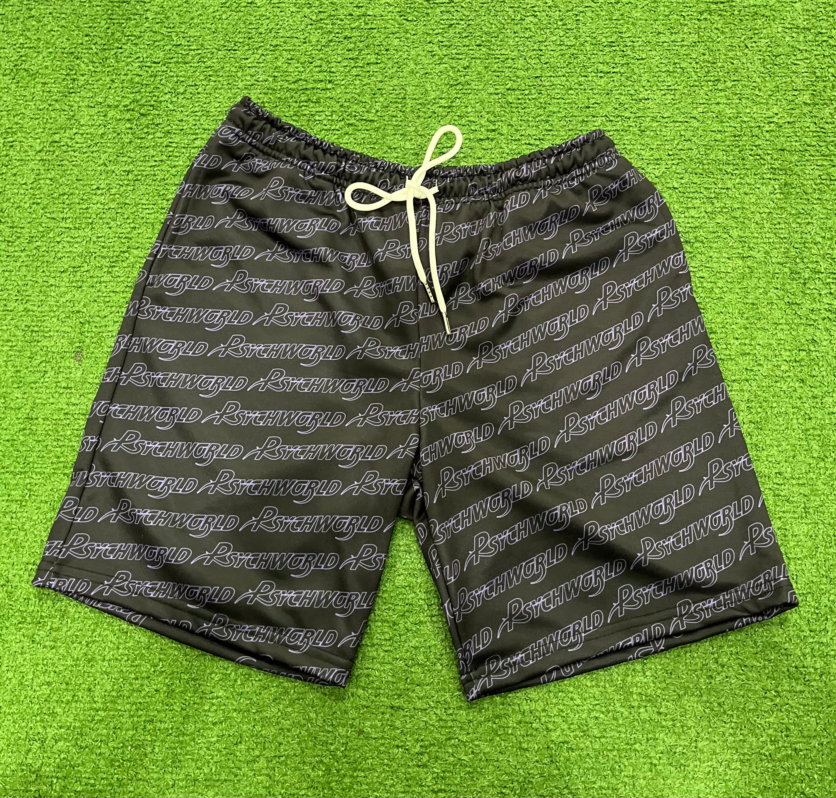 Psychworld Black Shorts Purple Logos, Shorts - Supra Sneakers