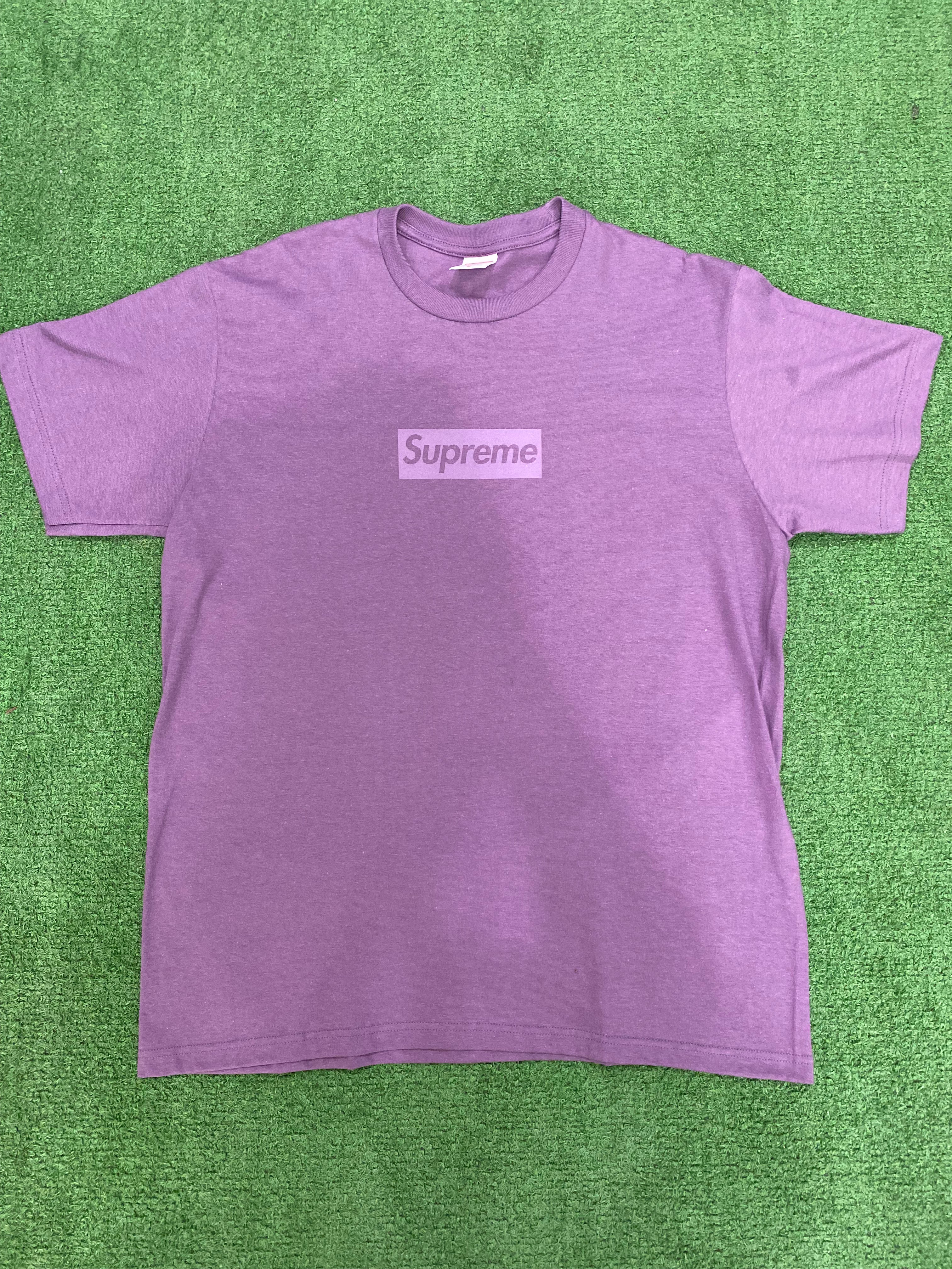 Supreme Tonal Box Logo Tee Dusty Purple, T-Shirt - Supra Sneakers