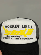 Sicko Laundry Neon Showroom Trucker Hat - Yellow, Hat - Supra Sneakers