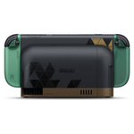 Nintendo Switch 2 The Legend of Zelda 40th Anniversary Edition in green and gold with Triforce dock, on a white background - Image 3