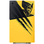 PlayStation 5 Digital Edition Marvel's Wolverine Battle Yellow Limited Edition bundle in yellow and black, on a white background - Image 4