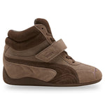 Brown high-top sneaker with a visible Puma logo on a white background - Image 1