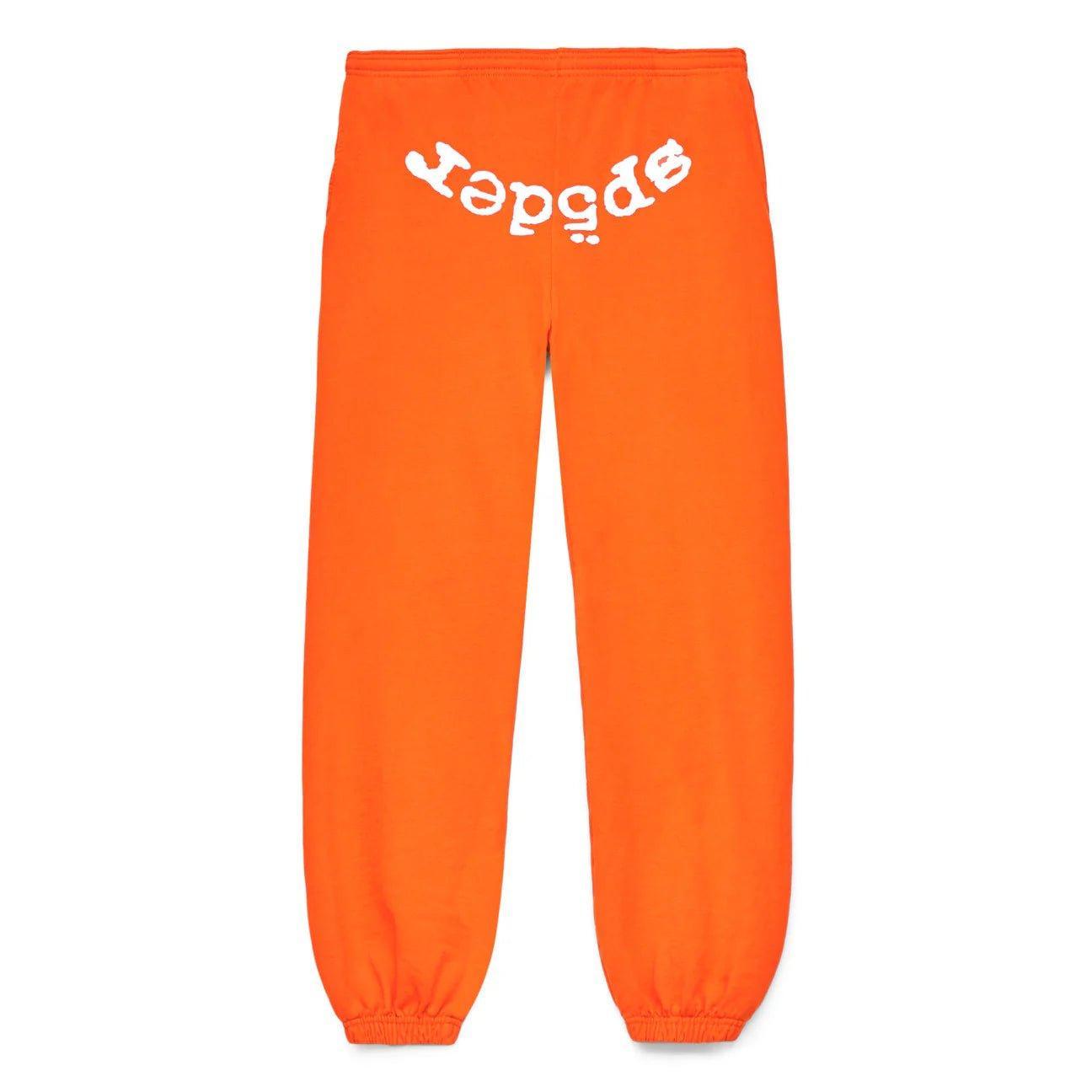 Sp5der Legacy Web Sweatpants Orange - Supra Sneakers