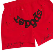 Sp5der OG Web Double Layer Short Red