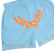 Sp5der OG Web Double Layer Short Light Blue