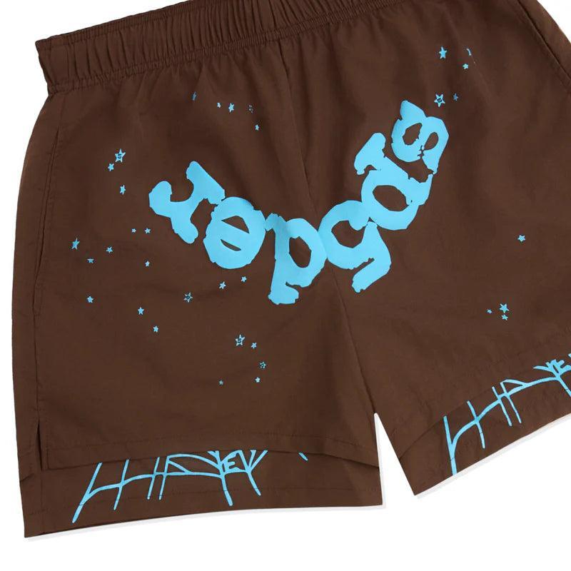 Sp5der OG Web Double Layer Short Brown