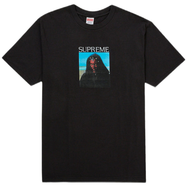 Supreme Sith Tee in black with Star Wars graphic, on a white background