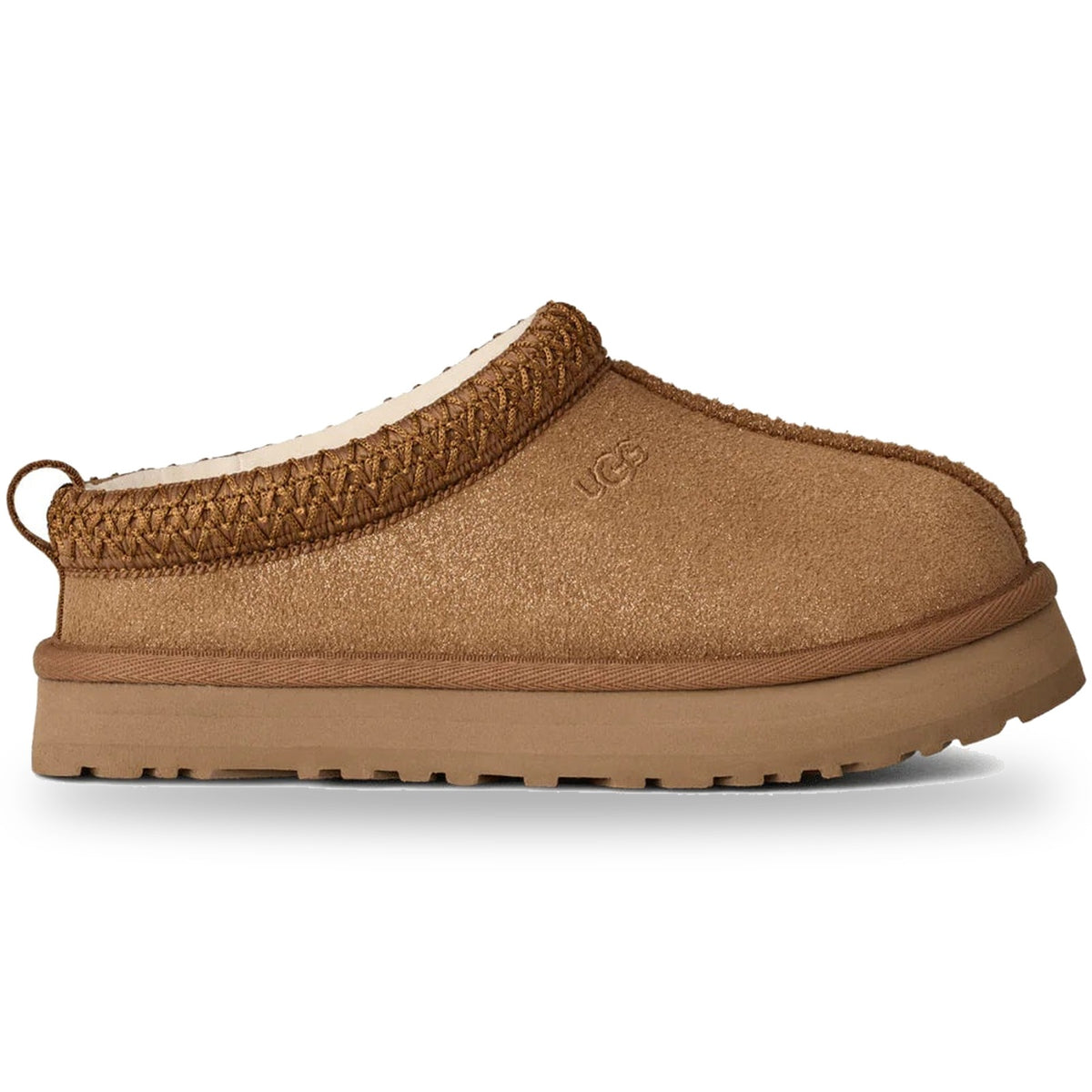 UGG Tazz Dazzle Platform Slipper Chestnut Brown (Kid's) sneakers — style 1174130K-CHE — photo 1 of 5