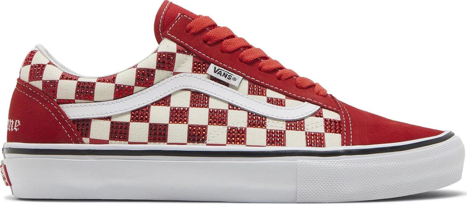 Vans Old Skool Supreme Swarovski Red - Supra Sneakers