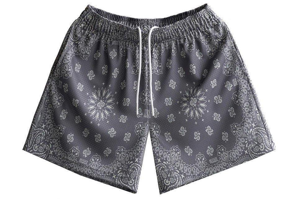 Bravest Studios Grey Paisley Shorts - Supra Sneakers