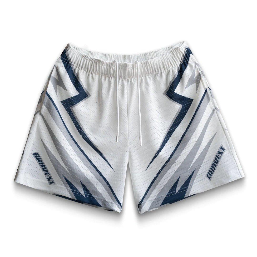 Bravest Studios Moto Shorts White - Supra Sneakers