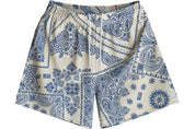 Bravest Studios Porcelain Shorts Cream Blue - Supra Sneakers